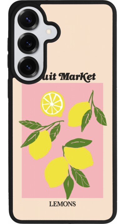 Coque Samsung Galaxy S26+ - Silicone rigide noir Fruit market lemons 2026