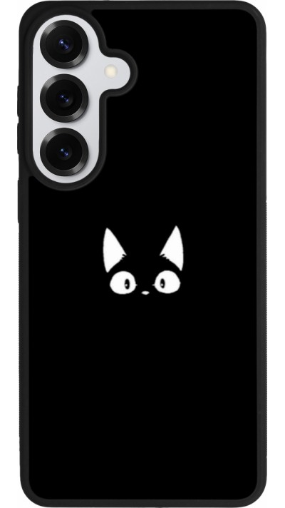 Coque Samsung Galaxy S26+ - Silicone rigide noir Funny cat on black