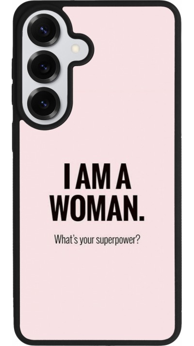 Samsung Galaxy S26+ Case Hülle - Silikon schwarz I am a woman