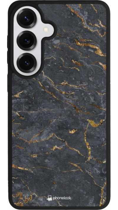 Samsung Galaxy S26+ Case Hülle - Silikon schwarz Grey Gold Marble