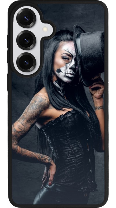 Samsung Galaxy S26+ Case Hülle - Silikon schwarz Halloween 22 Tattooed Girl