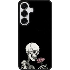 Samsung Galaxy S26+ Case Hülle - Silikon schwarz Halloween 2023 rose and skeleton