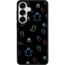 Coque Samsung Galaxy S26+ - Silicone rigide noir Halloween 2024 colorful ghosts