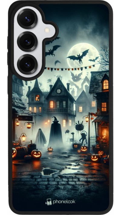 Samsung Galaxy S26+ Case Hülle - Silikon schwarz Halloween Spukstadt
