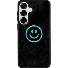 Coque Samsung Galaxy S26+ - Silicone rigide noir Happy smiely irisé