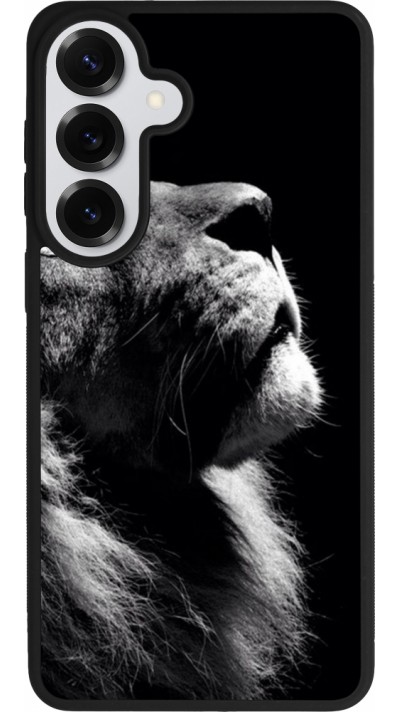 Samsung Galaxy S26+ Case Hülle - Silikon schwarz Lion looking up