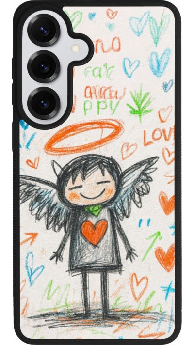 Samsung Galaxy S26+ Case Hülle - Silikon schwarz Little Angel Sketch Love