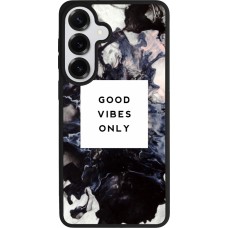 Samsung Galaxy S26+ Case Hülle - Silikon schwarz Marble Good Vibes Only