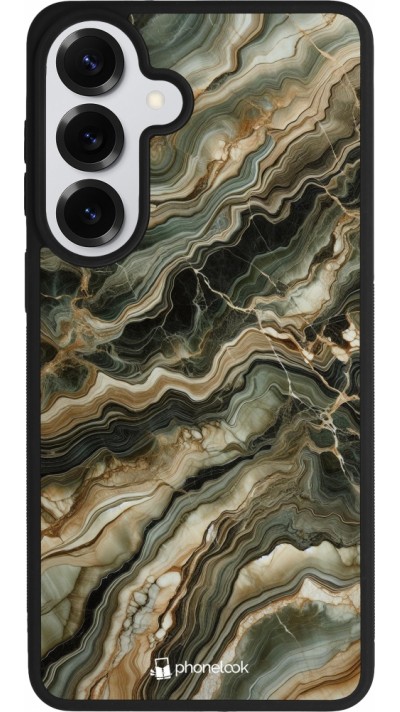 Samsung Galaxy S26+ Case Hülle - Silikon schwarz Oliv Marmor