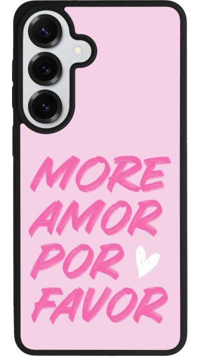 Samsung Galaxy S26+ Case Hülle - Silikon schwarz More amor porfavor