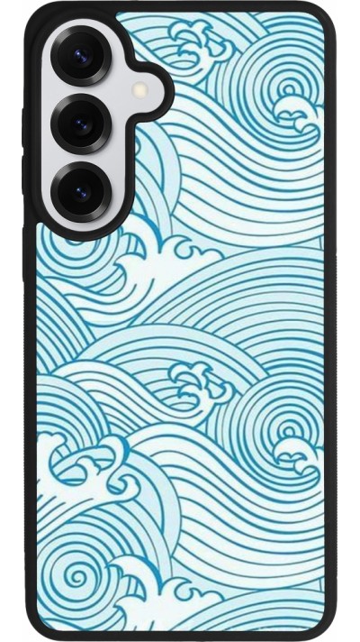 Samsung Galaxy S26+ Case Hülle - Silikon schwarz Ocean Waves