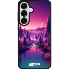 Samsung Galaxy S26+ Case Hülle - Silikon schwarz Lila-rosa Landschaft