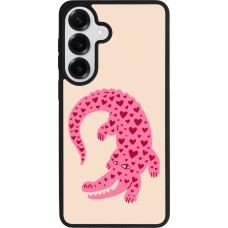 Samsung Galaxy S26+ Case Hülle - Silikon schwarz Pink crocodile 2026