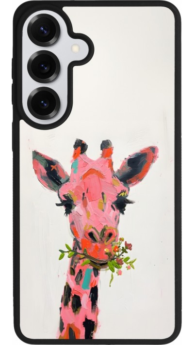 Samsung Galaxy S26+ Case Hülle - Silikon schwarz Pink Girafe Paint