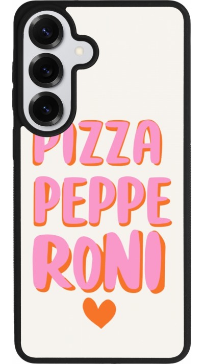 Samsung Galaxy S26+ Case Hülle - Silikon schwarz Pizza pepperoni 2026