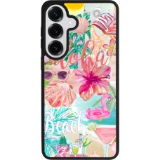 Coque Samsung Galaxy S26+ - Silicone rigide noir Preppy Collage Aloha