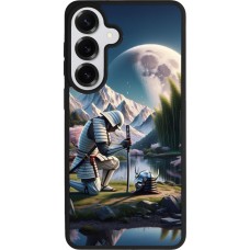 Samsung Galaxy S26+ Case Hülle - Silikon schwarz Samurai Katana Mond