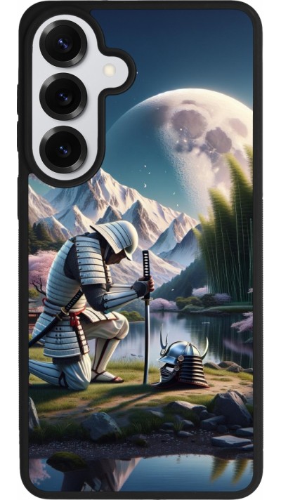 Samsung Galaxy S26+ Case Hülle - Silikon schwarz Samurai Katana Mond