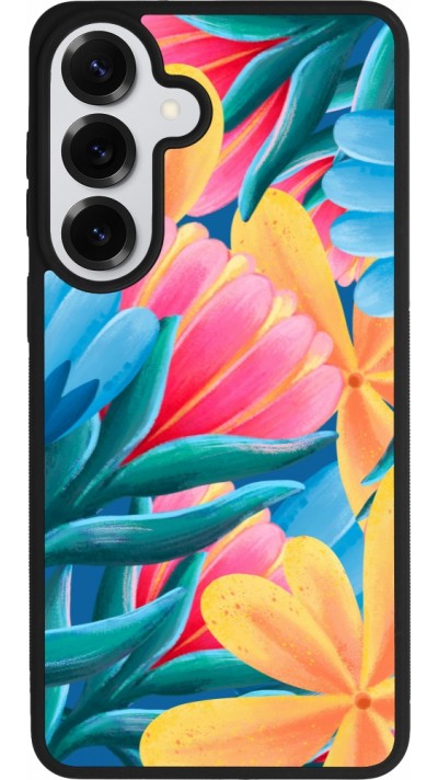 Samsung Galaxy S26+ Case Hülle - Silikon schwarz Spring 23 colorful flowers