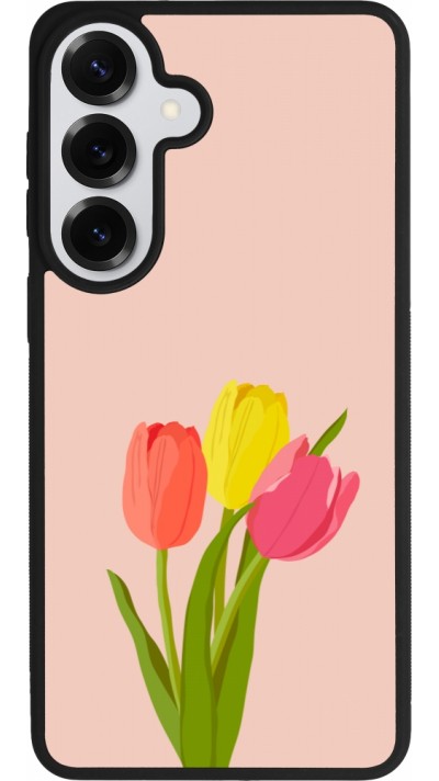 Samsung Galaxy S26+ Case Hülle - Silikon schwarz Spring 23 tulip trio