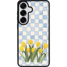 Samsung Galaxy S26+ Case Hülle - Silikon schwarz Blue vichy tulips 2026