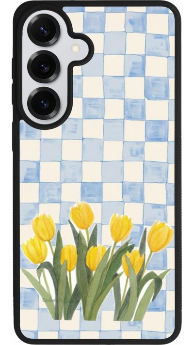 Samsung Galaxy S26+ Case Hülle - Silikon schwarz Blue vichy tulips 2026