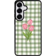 Samsung Galaxy S26+ Case Hülle - Silikon schwarz Green vichy tulips 2026