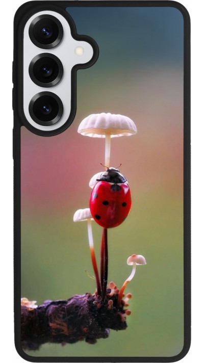 Samsung Galaxy S26+ Case Hülle - Silikon schwarz Ladybird on a mushroom 2026