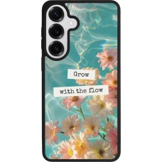 Coque Samsung Galaxy S26+ - Silicone rigide noir Summer 2025 Grow with the flow