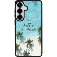 Samsung Galaxy S26+ Case Hülle - Silikon schwarz Summer 2025 Life is better at the beach
