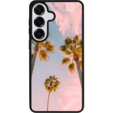 Samsung Galaxy S26+ Case Hülle - Silikon schwarz Summer 2025 Palmiers