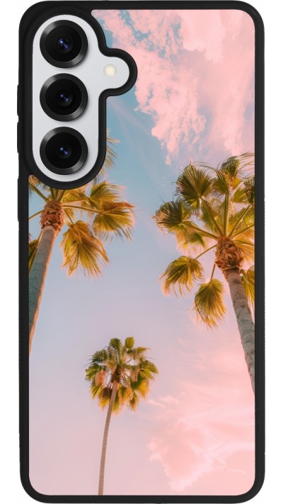 Samsung Galaxy S26+ Case Hülle - Silikon schwarz Summer 2025 Palmiers