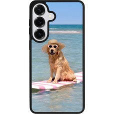 Samsung Galaxy S26+ Case Hülle - Silikon schwarz Summer Dog on Paddle