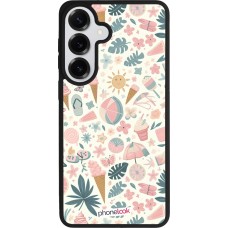 Samsung Galaxy S26+ Case Hülle - Silikon schwarz Sommer Pink Muster
