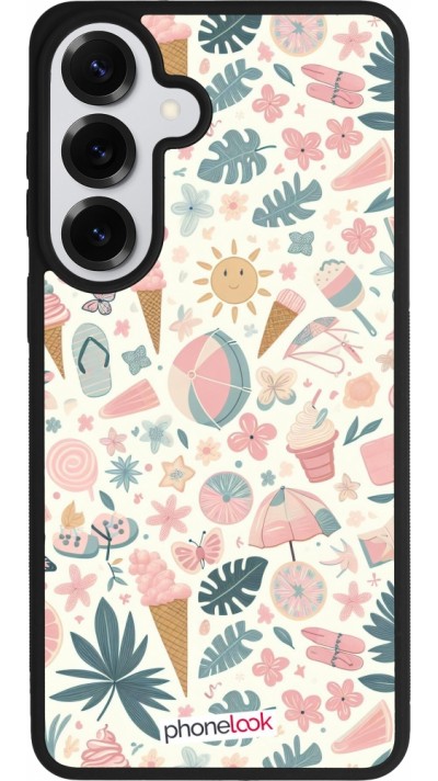 Samsung Galaxy S26+ Case Hülle - Silikon schwarz Sommer Pink Muster
