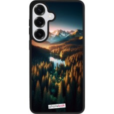 Coque Samsung Galaxy S26+ - Silicone rigide noir Sunset Forest Lake