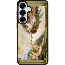 Coque Samsung Galaxy S26+ - Silicone rigide noir Tableau art - La Création d’Adam - Michel-Ange
