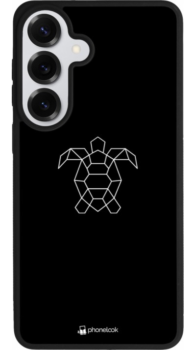 Samsung Galaxy S26+ Case Hülle - Silikon schwarz Turtles lines on black