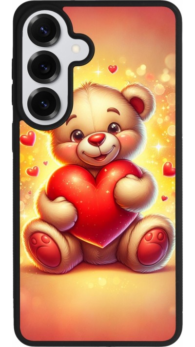 Samsung Galaxy S26+ Case Hülle - Silikon schwarz Valentin 2024 Teddy Liebe