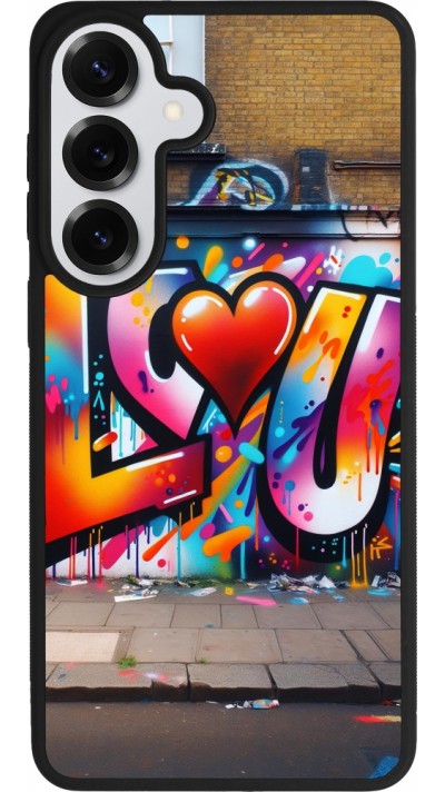 Samsung Galaxy S26+ Case Hülle - Silikon schwarz Valentin 2025 Liebe U Tag