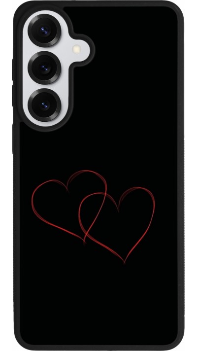 Samsung Galaxy S26+ Case Hülle - Silikon schwarz Valentine 2023 attached heart
