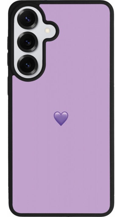 Samsung Galaxy S26+ Case Hülle - Silikon schwarz Valentine 2023 purpule single heart