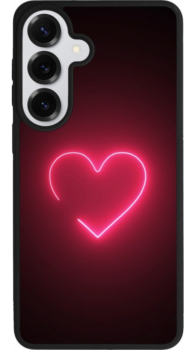 Samsung Galaxy S26+ Case Hülle - Silikon schwarz Valentine 2023 single neon heart