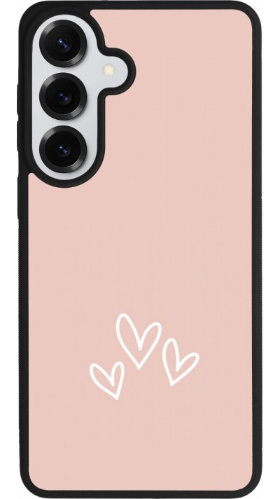 Samsung Galaxy S26+ Case Hülle - Silikon schwarz Valentine 2023 three minimalist hearts