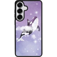 Samsung Galaxy S26+ Case Hülle - Silikon schwarz Whale in sparking stars
