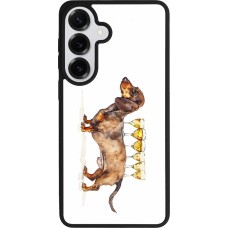 Samsung Galaxy S26+ Case Hülle - Silikon schwarz Wine Teckel