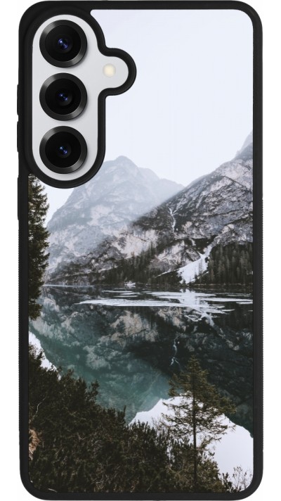 Samsung Galaxy S26+ Case Hülle - Silikon schwarz Winter 22 snowy mountain and lake