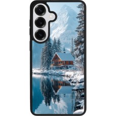 Samsung Galaxy S26+ Case Hülle - Silikon schwarz Winter 25 Winter house forest day