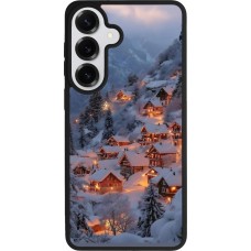 Samsung Galaxy S26+ Case Hülle - Silikon schwarz Winter 25 Winter snowy village