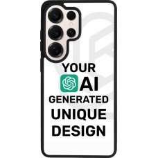 Coque Samsung Galaxy S26 Ultra - Silicone rigide noir Unique au monde générée par intelligence artificielle (AI) avec vos idées